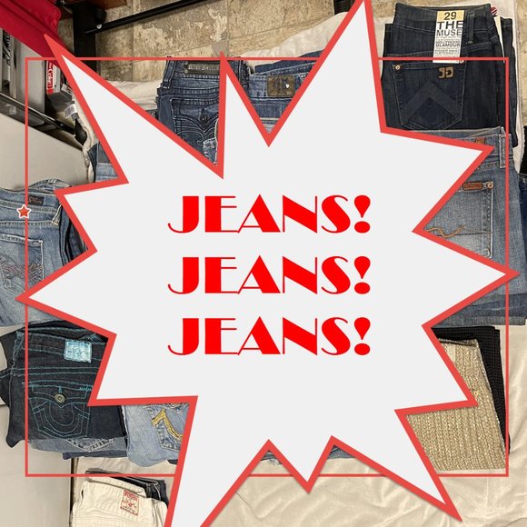 ALL JEANS MUST GO! PRICE REDUCED! - Picture 1 of 6